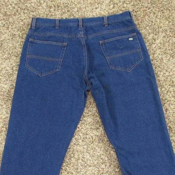 Key Apparel Jeans Men's 38x30 Dark Wash Straight Leg Flannel Lined Denim - Picture 4 of 8